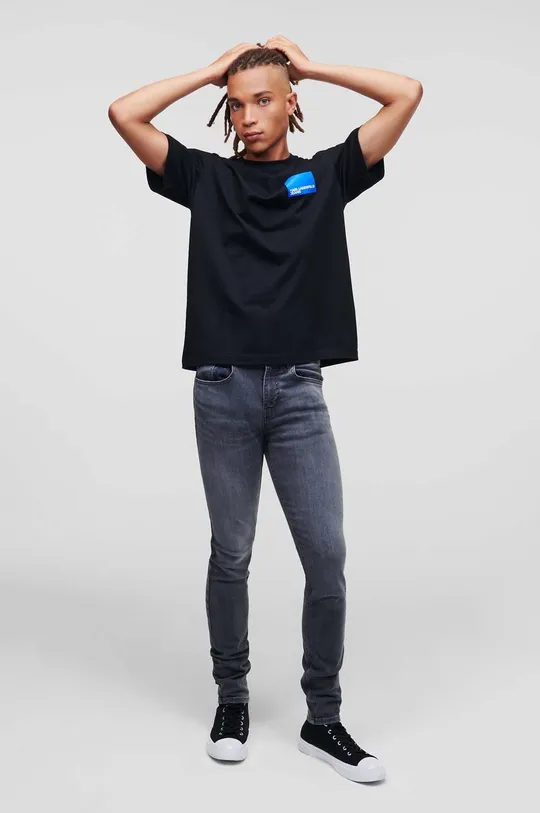 Βαμβακερό μπλουζάκι Karl Lagerfeld Jeans  100% Βαμβάκι