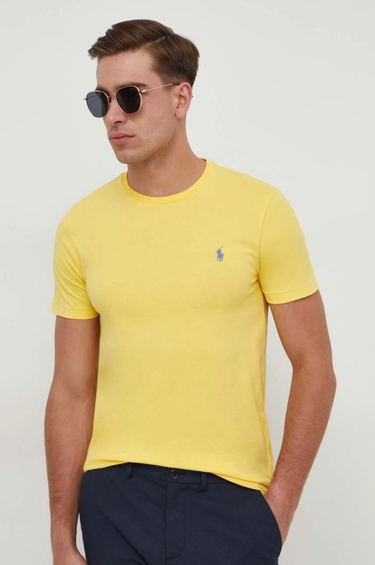 żółty Polo Ralph Lauren t-shirt bawełniany Męski