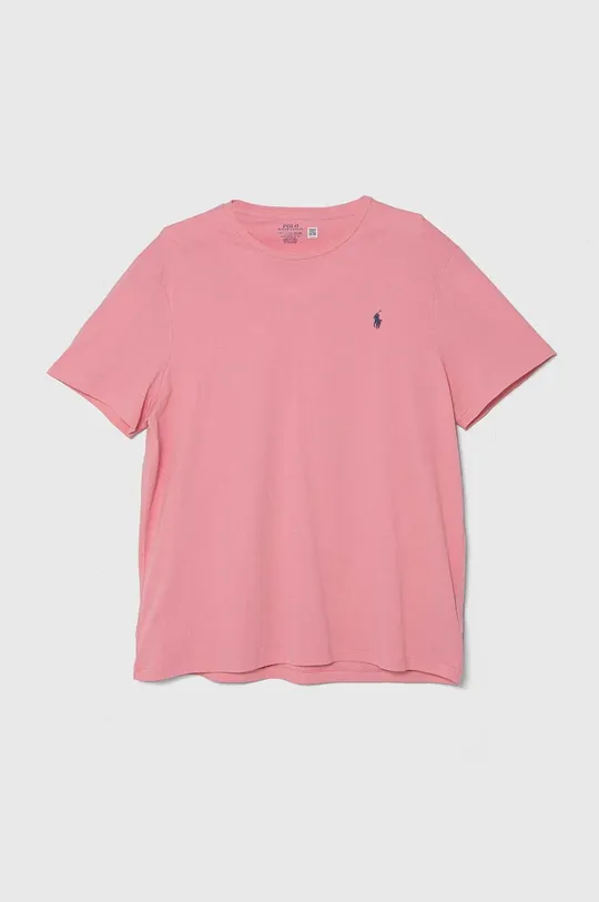 ροζ Βαμβακερό μπλουζάκι Polo Ralph Lauren Ανδρικά