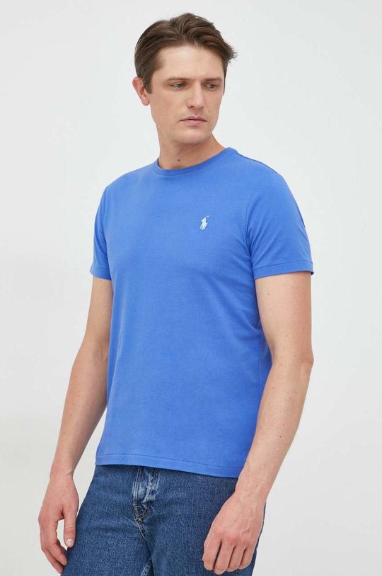 niebieski Polo Ralph Lauren t-shirt bawełniany Męski