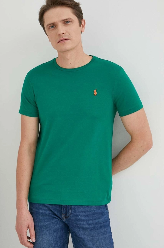 zielony Polo Ralph Lauren t-shirt bawełniany Męski