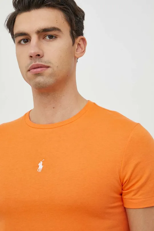 πορτοκαλί Βαμβακερό μπλουζάκι Polo Ralph Lauren