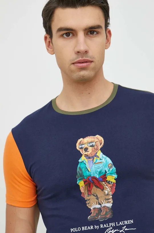 πολύχρωμο Βαμβακερό μπλουζάκι Polo Ralph Lauren