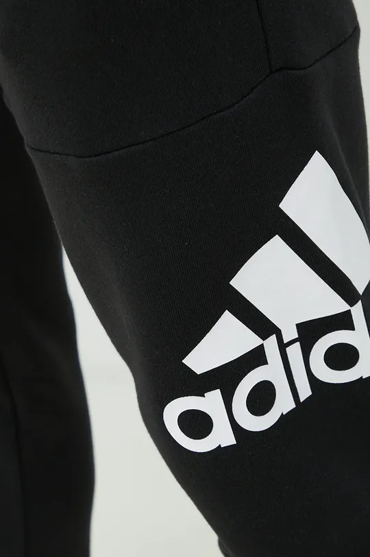 czarny adidas spodnie dresowe bawełniane Essentials