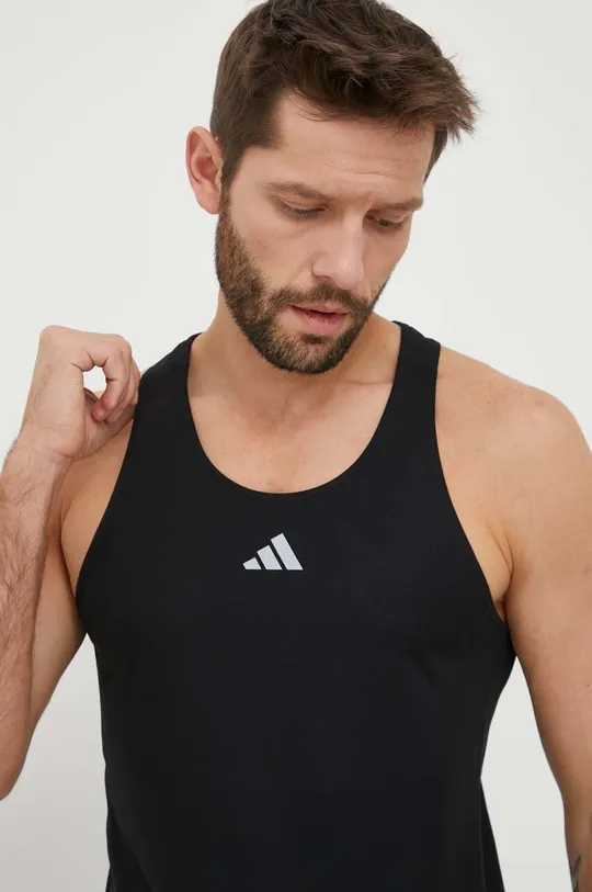 czarny adidas Performance t-shirt do biegania Own the Run
