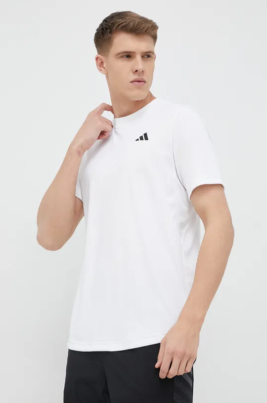 λευκό Μπλουζάκι προπόνησης adidas Performance Club Ανδρικά