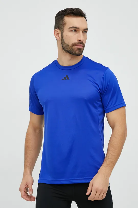 modra Kratka majica za vadbo adidas Performance HIIT Base Moški