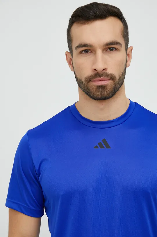 голубой Футболка для тренинга adidas Performance HIIT Base