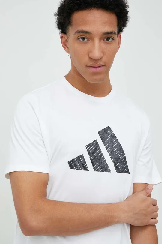 λευκό Βαμβακερό μπλουζάκι adidas Originals Ανδρικά