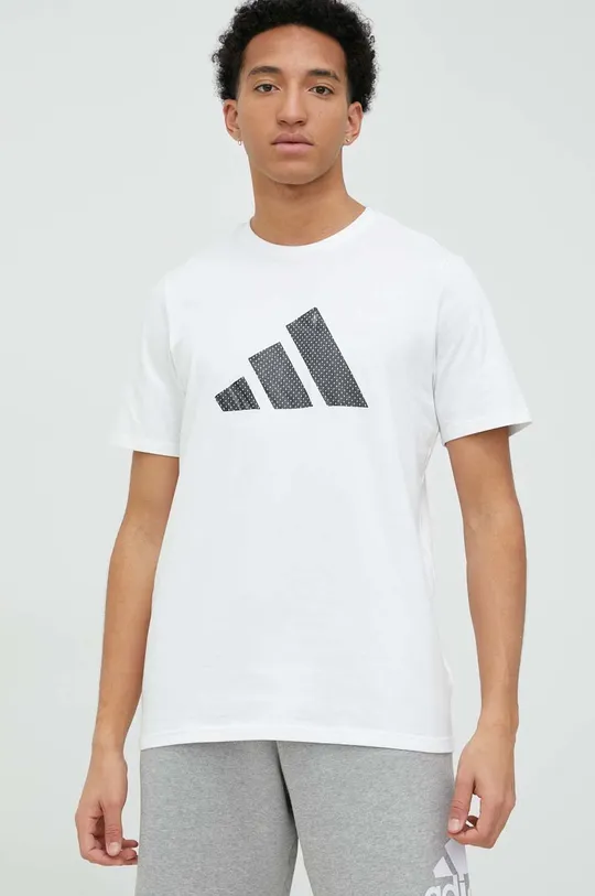 bela Bombažna kratka majica adidas Originals