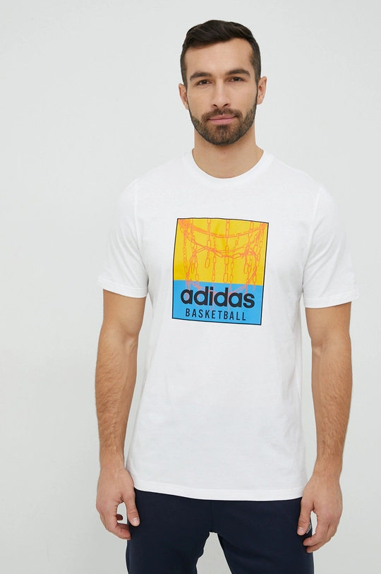 λευκό Βαμβακερό μπλουζάκι adidas Originals