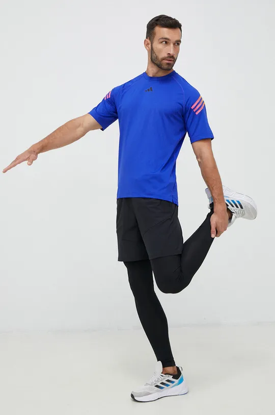 Футболка для тренинга adidas Performance Training Icons голубой