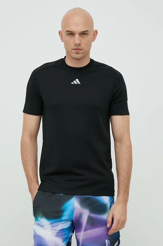 czarny adidas Performance t-shirt treningowy Workout Entry