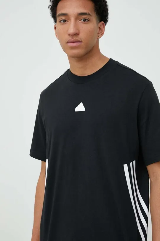 fekete Adidas pamut póló Férfi