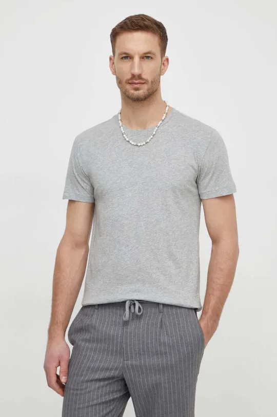 sivá Bavlnené tričko Polo Ralph Lauren 3-pak Pánsky
