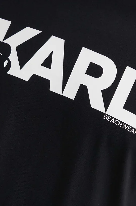 чорний Бавовняна футболка Karl Lagerfeld
