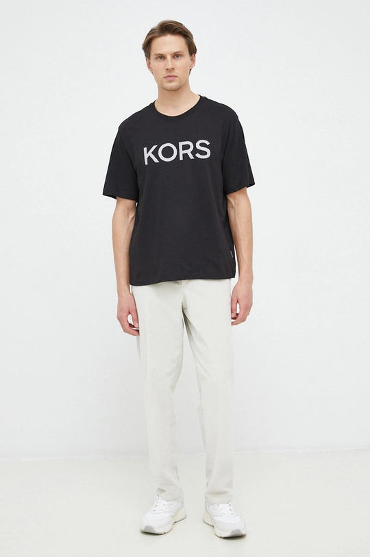 Michael Kors t-shirt bawełniany czarny