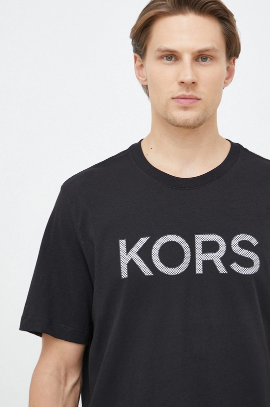 czarny Michael Kors t-shirt bawełniany