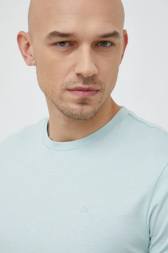 бірюзовий Бавовняна футболка Calvin Klein Чоловічий