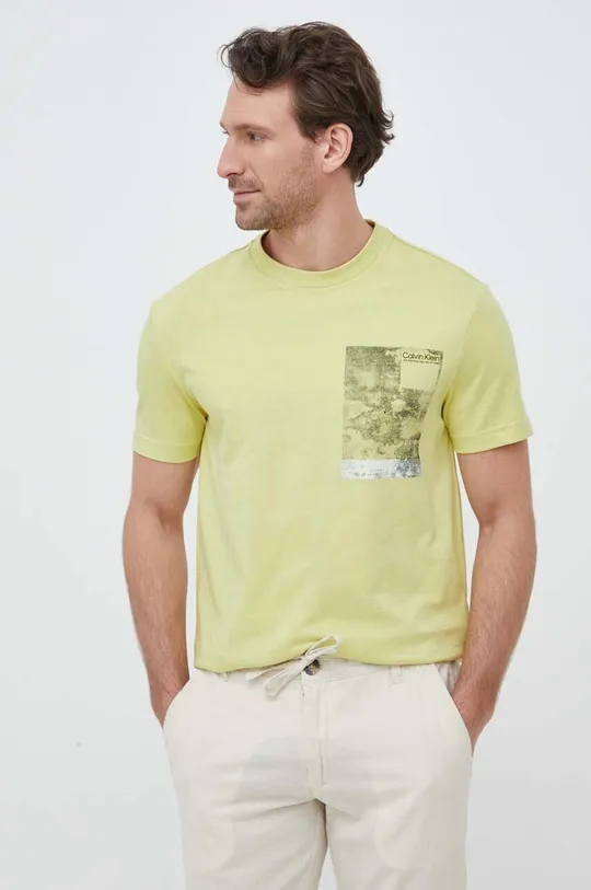 Bavlněné tričko Calvin Klein  100 % Bavlna