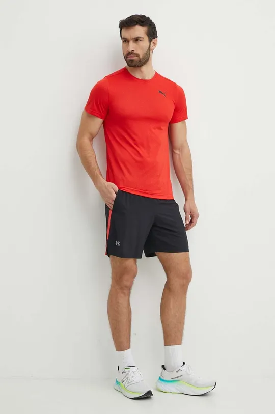 Puma t-shirt treningowy Favourite Blaster czerwony