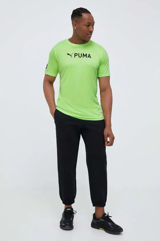 Μπλουζάκι προπόνησης Puma Fit πράσινο