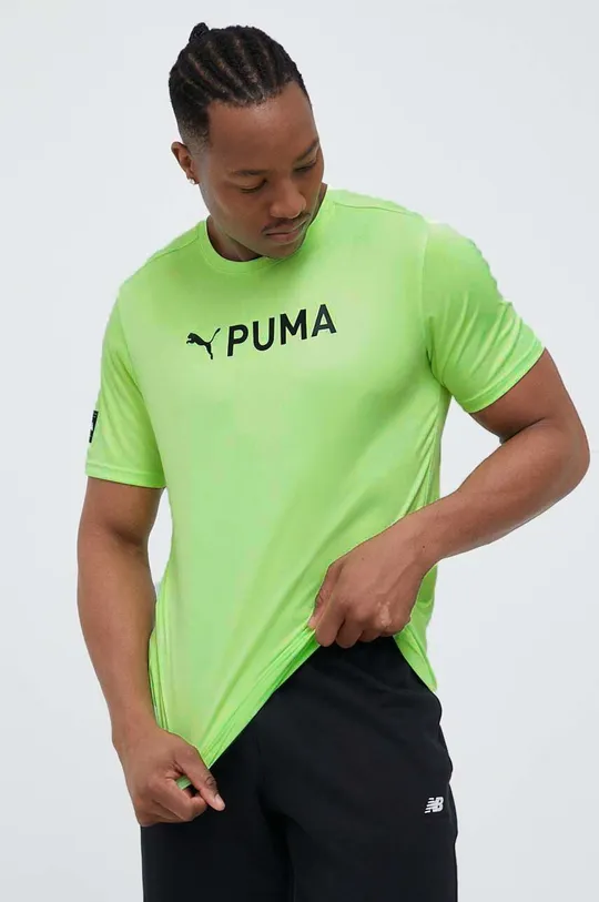 zelena Majica kratkih rukava za trening Puma Fit
