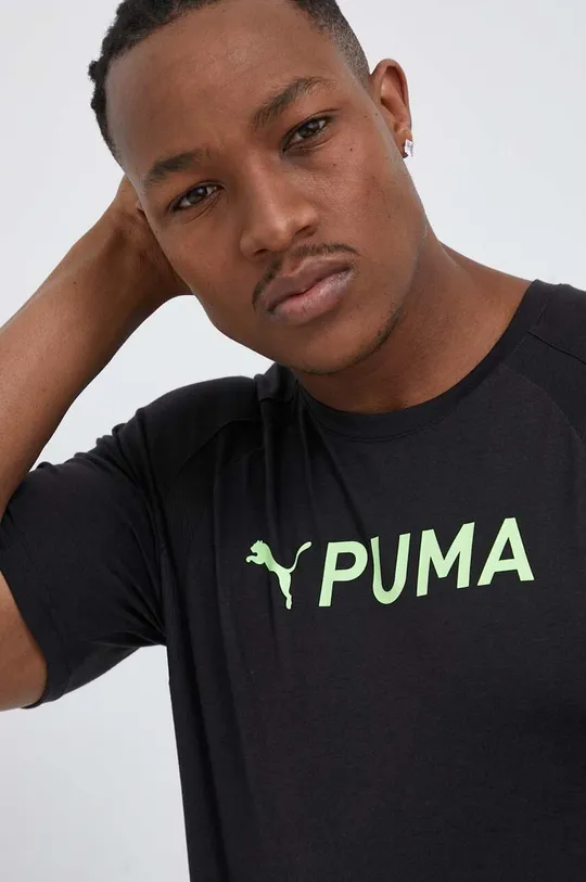 μαύρο Μπλουζάκι προπόνησης Puma Fit Ultrabreathe Triblend