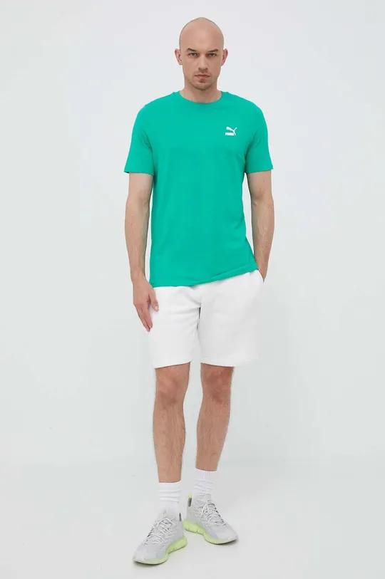 Puma cotton t-shirt green