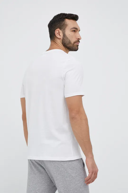 Βαμβακερό μπλουζάκι Puma λευκό