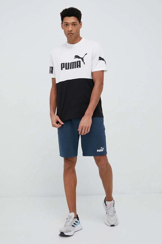 Бавовняна футболка Puma білий