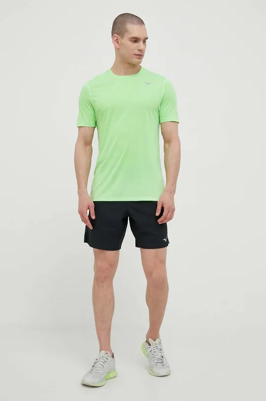 Mizuno t-shirt do biegania Impulse zielony