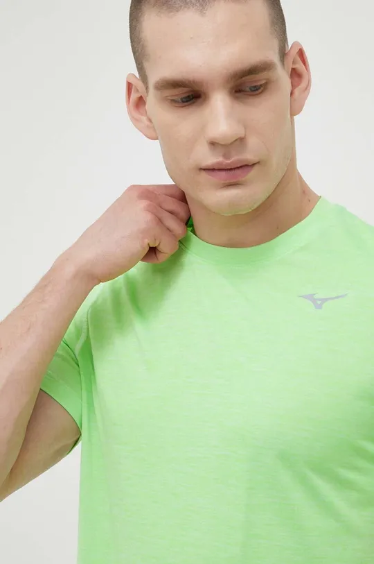 verde Mizuno maglietta da corsa Impulse