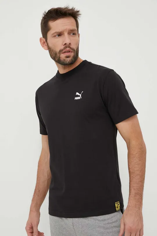 Puma t-shirt bawełniany X STAPLE Materiał zasadniczy: 100 % Bawełna, Ściągacz: 70 % Bawełna, 30 % Poliester