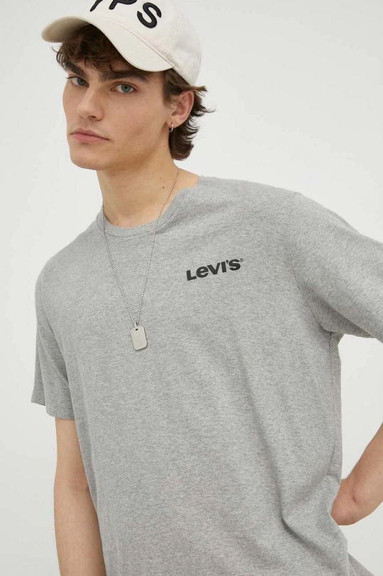 γκρί Βαμβακερό μπλουζάκι Levi's