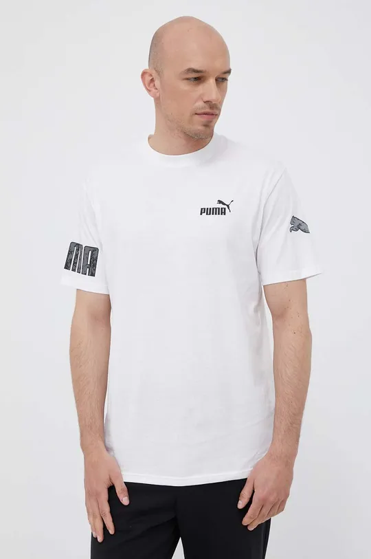 білий Бавовняна футболка Puma