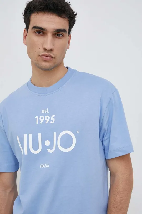 niebieski Liu Jo t-shirt Męski