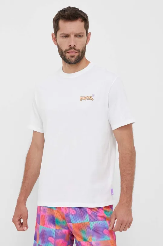 Puma t-shirt bawełniany X 8ENJAMIN Materiał zasadniczy: 100 % Bawełna, Ściągacz: 70 % Bawełna, 30 % Poliester