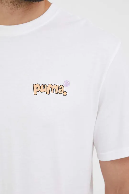 білий Бавовняна футболка Puma X 8ENJAMIN