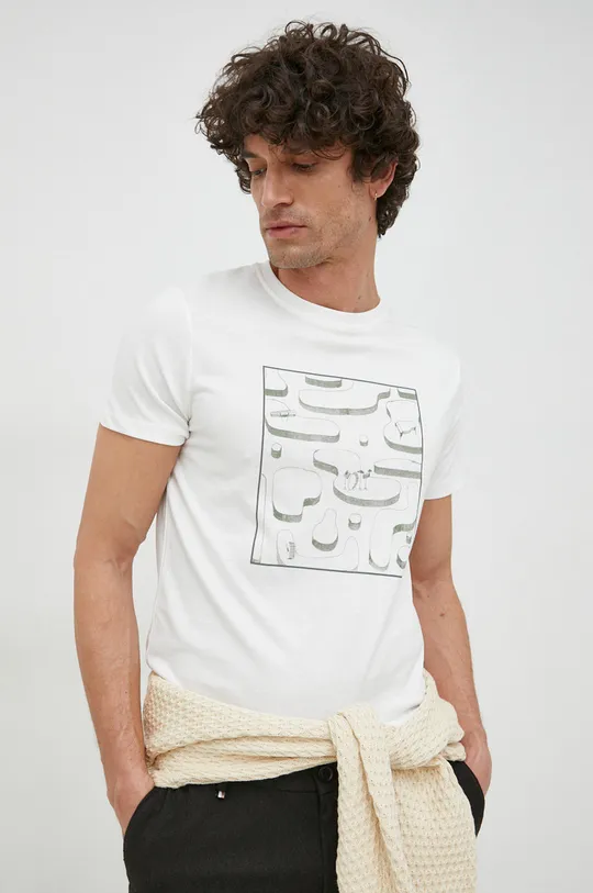 biały Pepe Jeans t-shirt bawełniany Aldis Męski