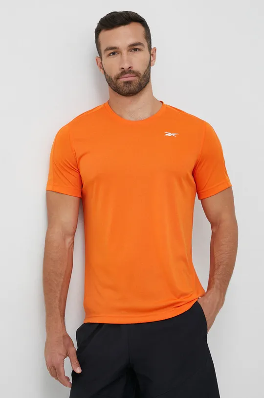 oranžová Tréningové tričko Reebok Tech Pánsky