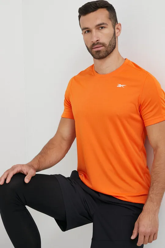 pomarańczowy Reebok t-shirt treningowy Tech