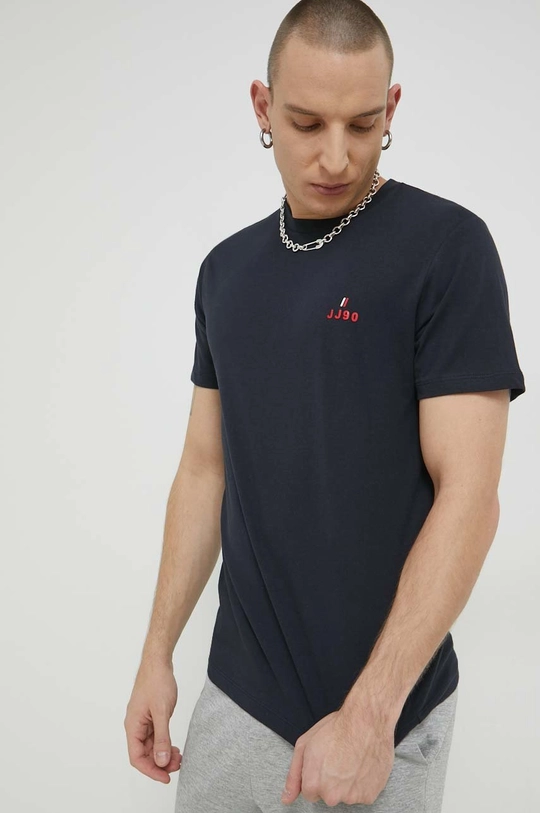 granatowy Jack & Jones t-shirt bawełniany JJEJOE Męski