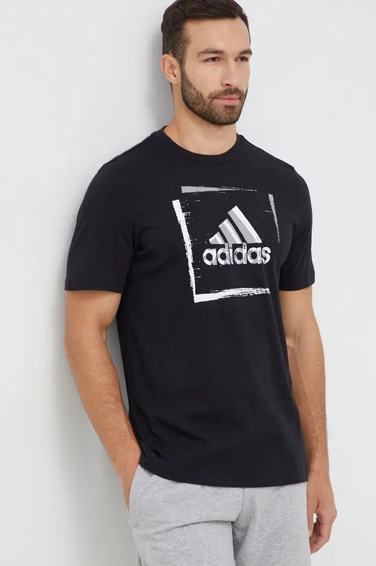 czarny adidas t-shirt Męski
