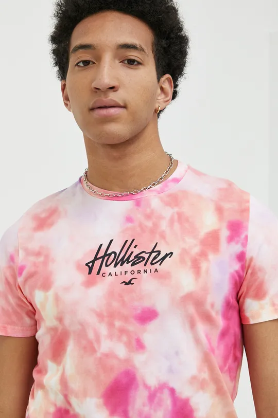 Βαμβακερό μπλουζάκι Hollister Co. Ανδρικά