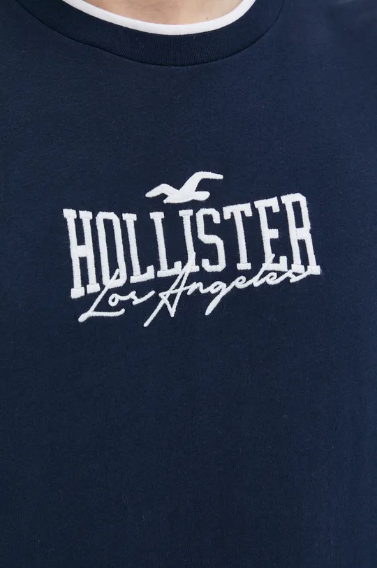 Βαμβακερό μπλουζάκι Hollister Co. Ανδρικά