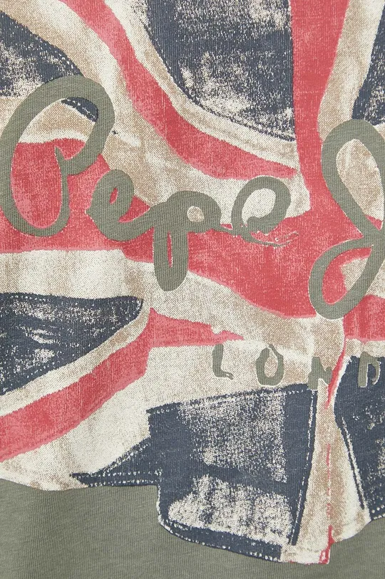 Βαμβακερό μπλουζάκι Pepe Jeans Flag Logo Ανδρικά