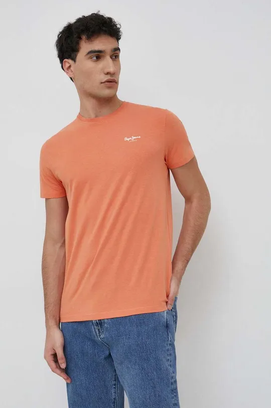 πορτοκαλί Μπλουζάκι Pepe Jeans Jack Ανδρικά