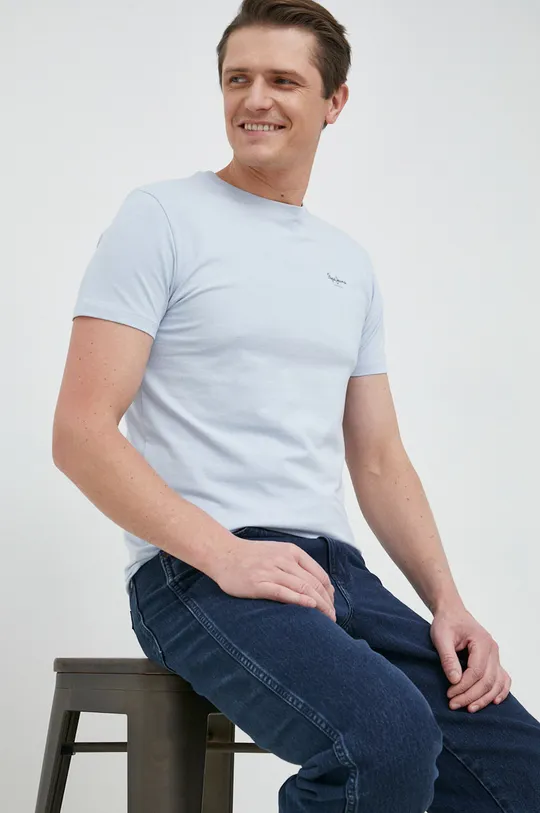 niebieski Pepe Jeans t-shirt Jack Męski