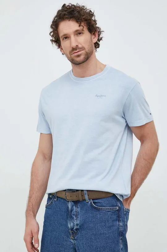 svjetlo plava Pamučna majica Pepe Jeans Jacko Muški